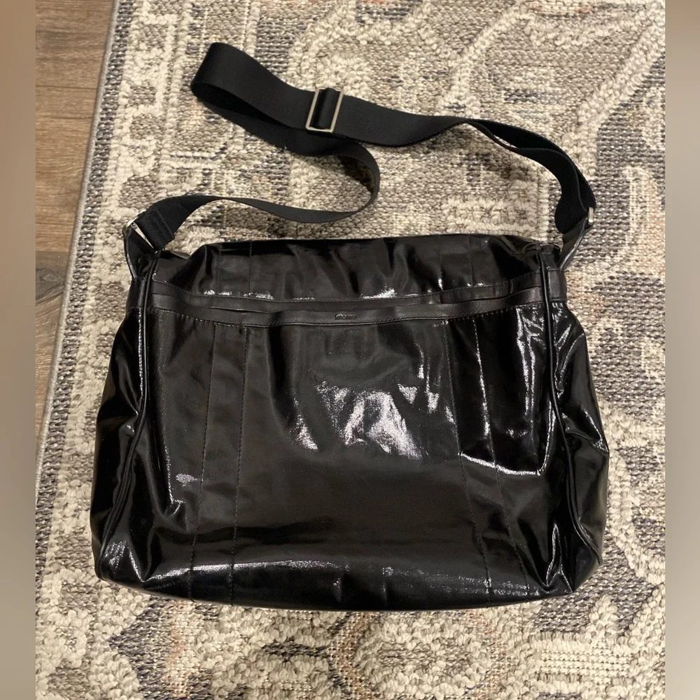 Knomo‎ London Black Faux Leather Laptop Bag